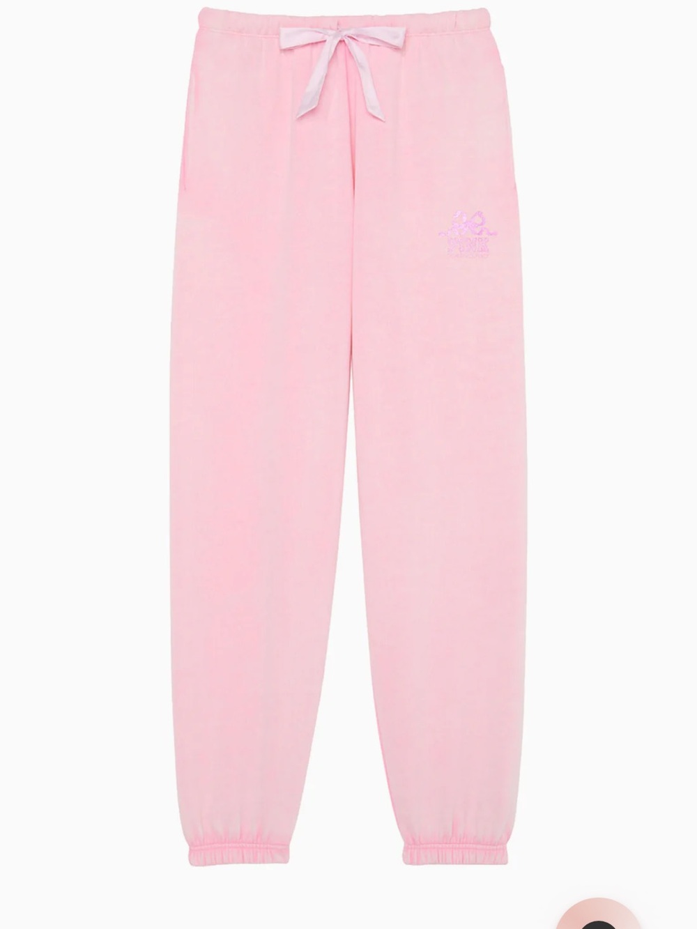 LoveShackFancy x Pink Drawstring Jogger Pants